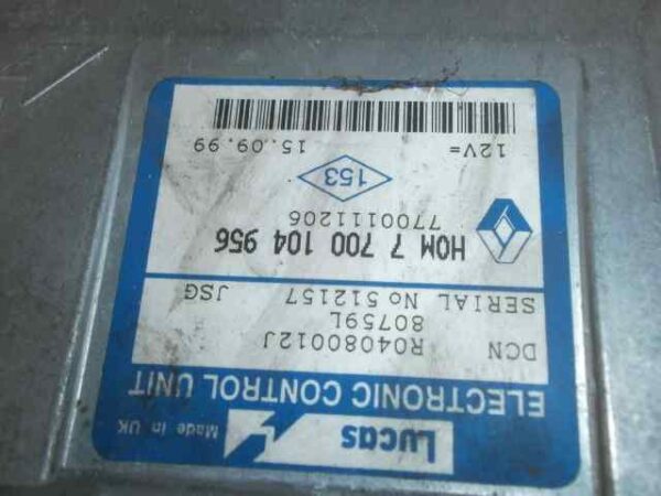 CENTRALITA MOTOR UCE RENAULT KANGOO (F/KC0) * - Imagen 2