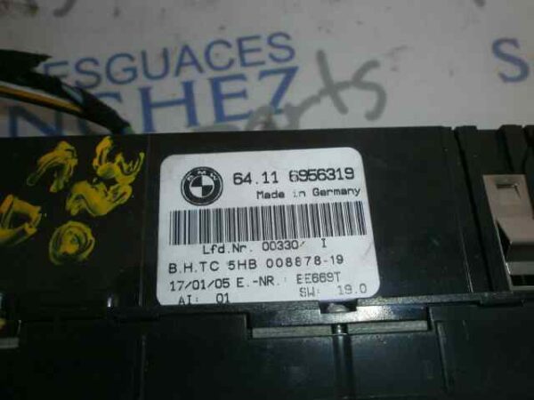 MANDO CLIMATIZADOR BMW SERIE 3 TOURING (E46) 2.0 Diesel CAT - Imagen 3