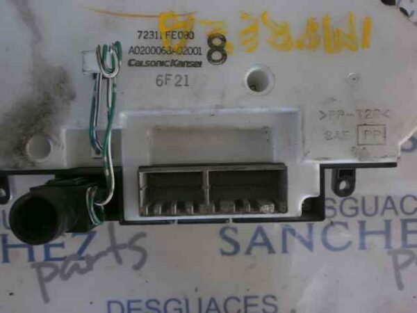 MANDO CLIMATIZADOR SUBARU IMPREZA G11 (GD/GG) 2.0 16V CAT - Imagen 2