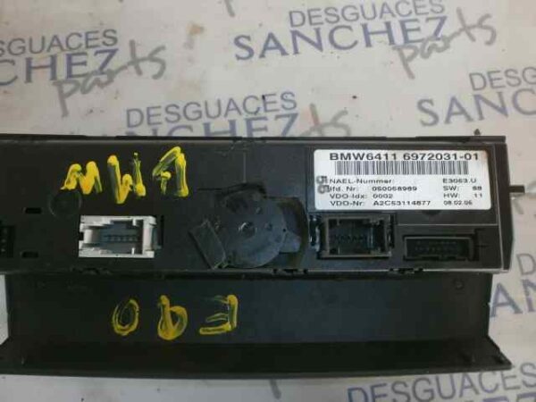 MANDO CLIMATIZADOR BMW SERIE 3 BERLINA (E90) 2.0 16V Diesel - Imagen 3