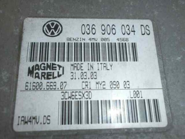 CENTRALITA MOTOR UCE SEAT LEON (1M1) 1.6 16V - Imagen 2