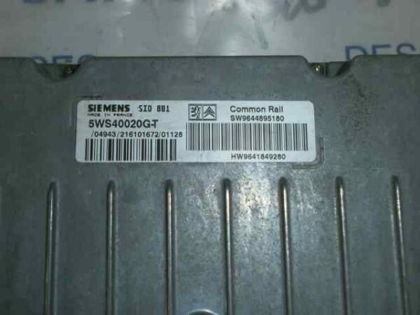 CENTRALITA MOTOR UCE PEUGEOT 307 (S1) 2.0 HDi CAT