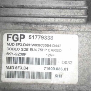 CENTRALITA MOTOR UCE FIAT DOBLO (119) 1.3 JTD CAT