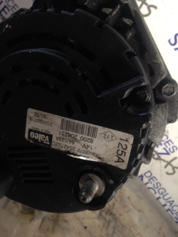 ALTERNADOR RENAULT LAGUNA II GRANDTOUR (KG0) 2.2 dCi Turbodiesel - Imagen 2
